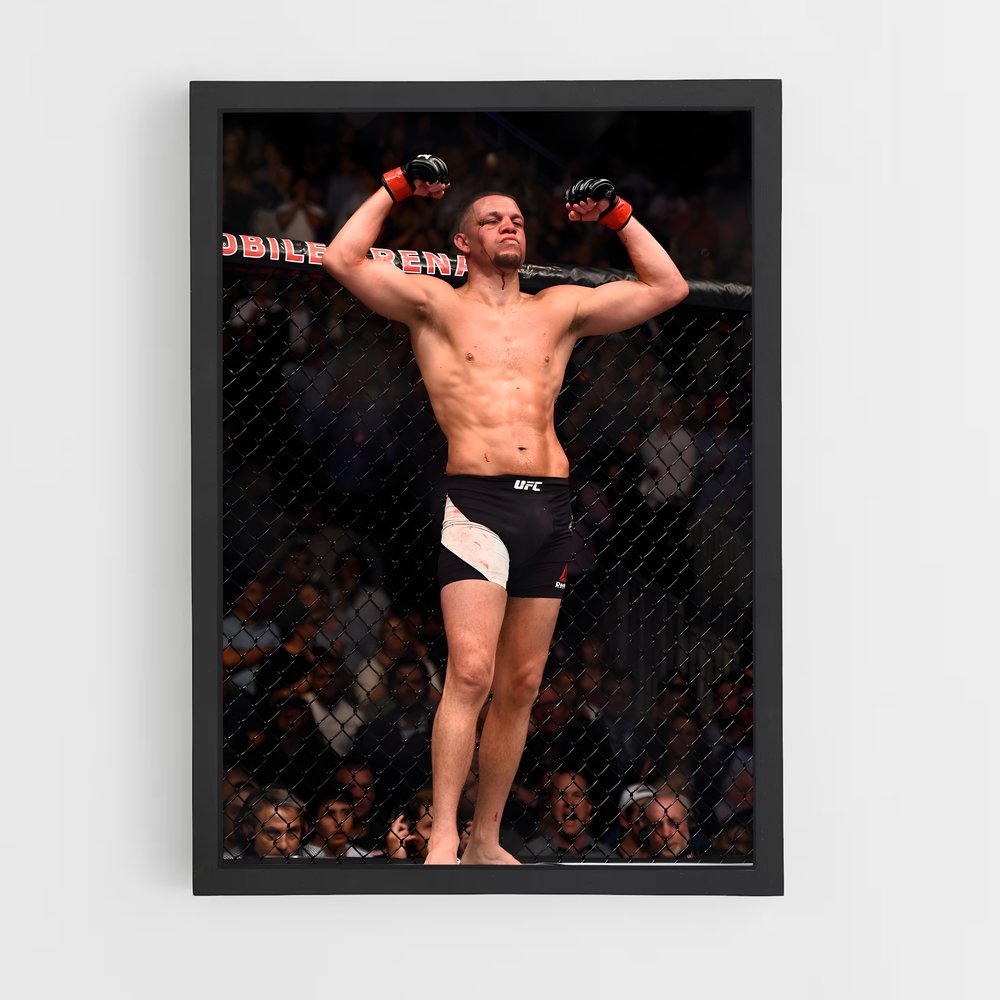 Poster The Octagon Warrior – affiche MMA (vue 2)